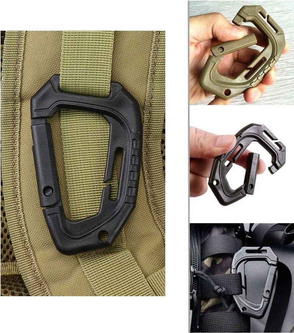 PLASTİK VEST KARABİNA SİYAH