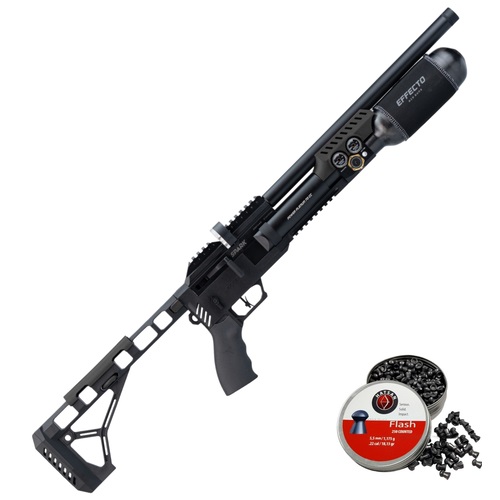 HUĞLU EFFECTO SPARK COMPACT CR 350 5.5 PCP HAVALI TÜFEK 300Bar (Karbon Tüp - 350cc)