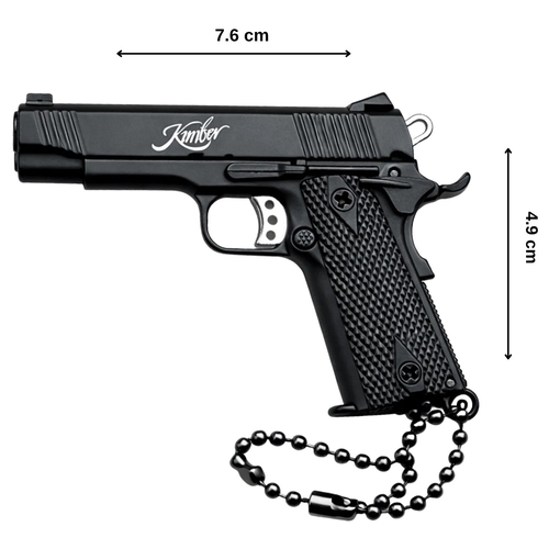 KIMBER GERÇEKCİ SÖKÜLEBİLİR/KURULABİLİR ANAHTARLIK METAL SİYAH