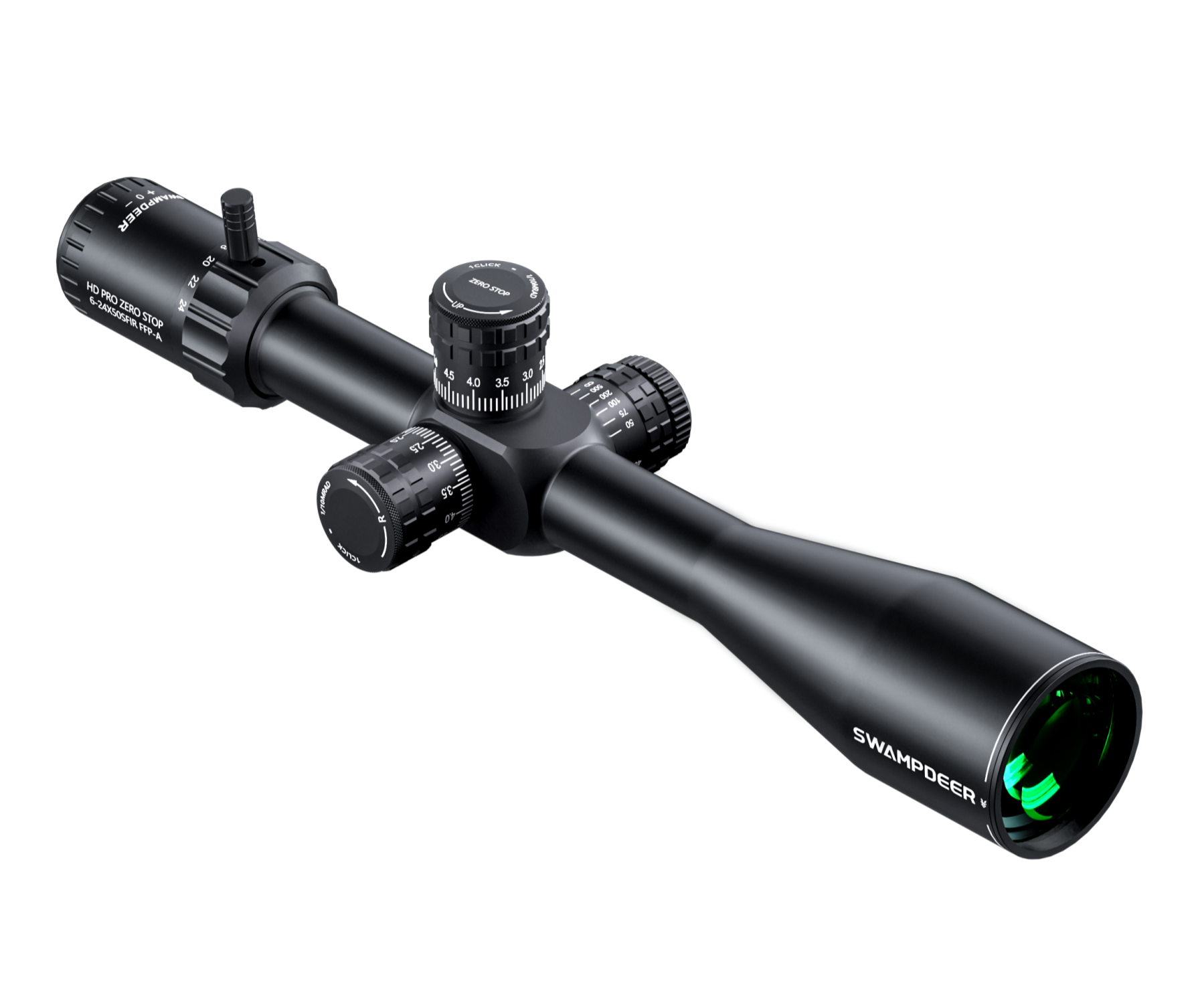 SWAMPDEER HD PRO Zero Stop 6-24x50 SFIR FFP PROFESYONEL TÜFEK DÜRBÜNÜ