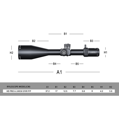 SWAMPDEER PT 6-24x50 IR SFP PROFESYONEL TÜFEK DÜRBÜNÜ (Aksesuar Setli)