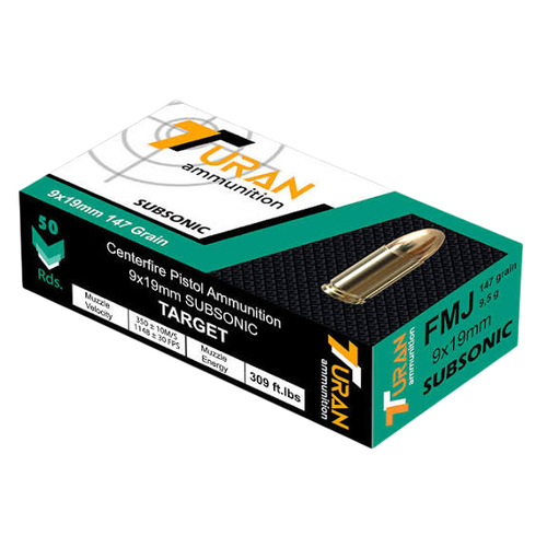 TURAN PARABELLUM 9x19 TABANCA FİŞEĞİ 124GRN